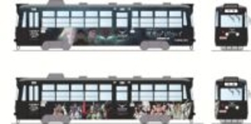 札幌市電にて「機動戦士ガンダム 閃光のハサウェイ キルケーの魔女」と宇宙世紀のモビルスーツを全面にデザインしたラッピング電車「ガンダム号」が2月2日より運行