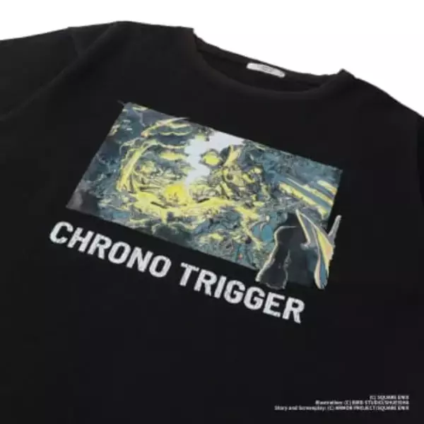 「クロノ・トリガー」のデザインTシャツがスクエニより発売決定！鳥山明氏の原画をあしらった一着