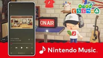 「あつ森」で「Nintendo Music」マイデザインが配信。アイコン柄のTシャツが手に入る「Nintendo Music」でも「夢の島」、「リゾートホテル」楽曲を配信