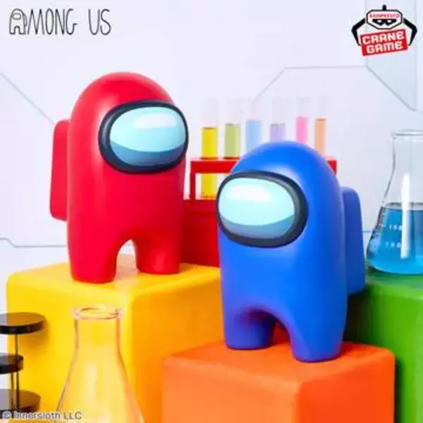 「Among Us」プライズソフビ2種が4月16日登場。赤と青のクルーがデスクを彩る