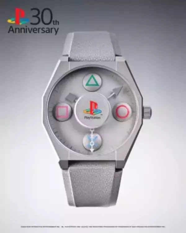 初代プレステモチーフの限定腕時計発売！ △〇×□が動く腕時計2種も展開