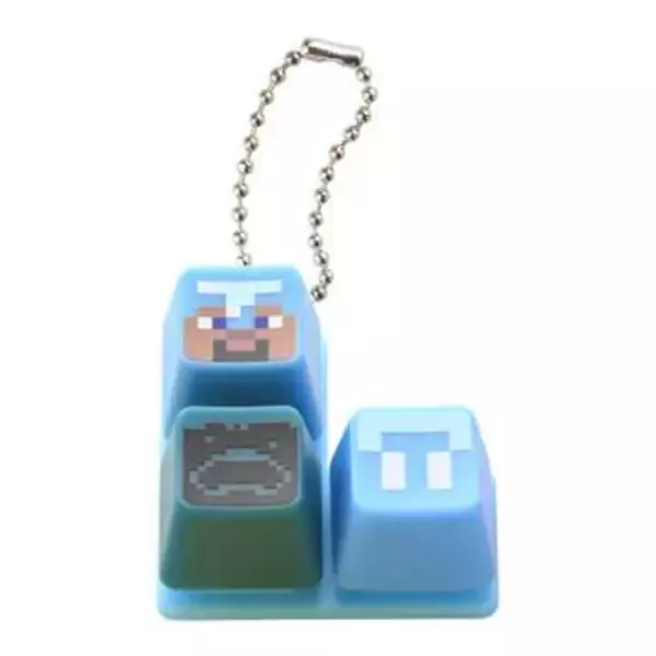 「マイクラ」のキャラがデザインされたガシャポン「MINECRAFT カラフルキーボードチャーム」4月第4週発売カチカチギミックがクセになる全4種がラインナップ