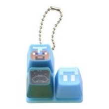 「マイクラ」のキャラがデザインされたガシャポン「MINECRAFT カラフルキーボードチャーム」4月第4週発売カチカチギミックがクセになる全4種がラインナップ