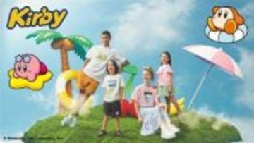 「星のカービィ」コレクションがGUより本日発売。リゾートを満喫するカービィたちがデザインTシャツやラウンジウェアなど多数のアイテムがラインナップ