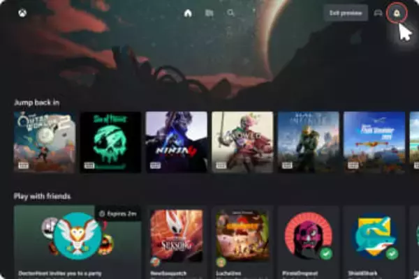 Xbox Cloud Gaming、ブラウザ上で新たなインターフェイスを体験できるパブリックプレビューテスト実施中
