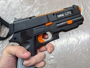 AIガンコン「G’AIM’E」がさらに進化。新技術搭載で超低遅延「ガンバレット」が遊べるように【TGS2026】達成電器、開発中の試作ガンを出展