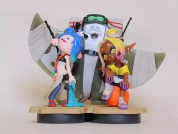 「スプラトゥーン レイダース」、すりみ連合のamiiboをフォトレポートさすがの造形で魅せるレイダーススタイル。3人揃う台座にも仕掛けアリ
