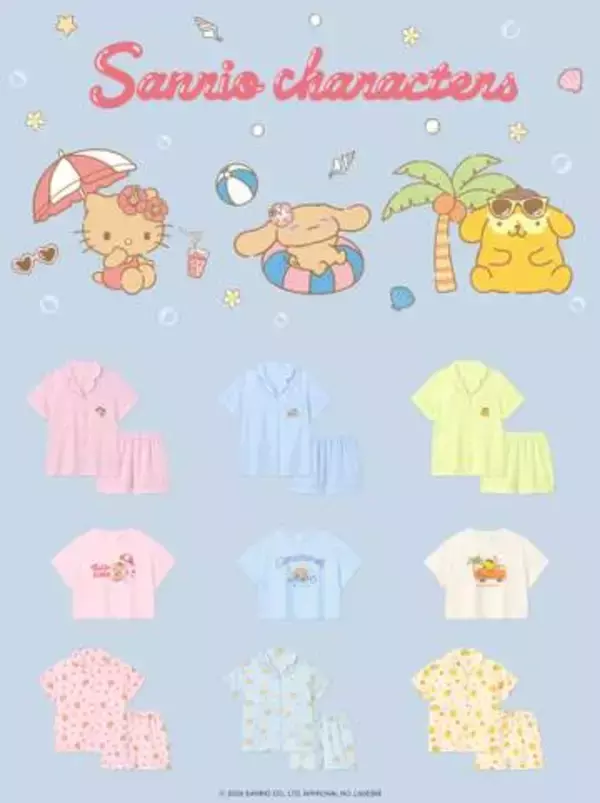 GU、サンリオとのコラボ商品を7月13日に発売！ シナモロールたちのTシャツなどをラインナップ
