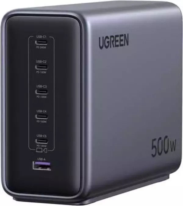 【Amazonセール】UGREENの充電器がお買い得。6つの充電ポートを搭載した500W充電器もセール価格に