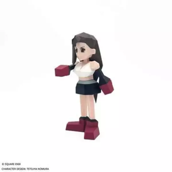 【FF7】角ばった見た目のかわいいティファ＆エアリスのソフビフィギュアが7月25日に発売