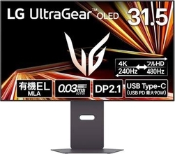 【Amazonセール】LGのVESA Dual Mode対応ゲーミングモニター「UltraGear OLED 32GX870A-B」などがお買い得