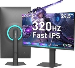 【Amazonセール】AVMAXの最大320Hzリフレッシュレート対応ゲーミングモニターがお買い得！