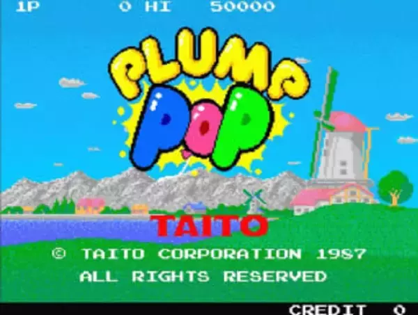 タイトーの「プランプポップ」がアケアカ/アケアカ2に登場。3月5日配信トランポリンを操作し子供をジャンプさせて上空の敵を倒すアクション