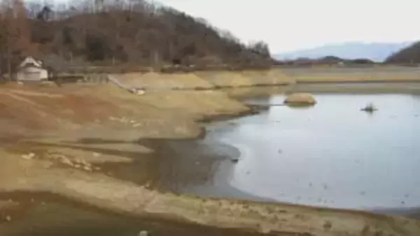 貯水池の水位低下　２５％取水制限へ　群馬・高崎市