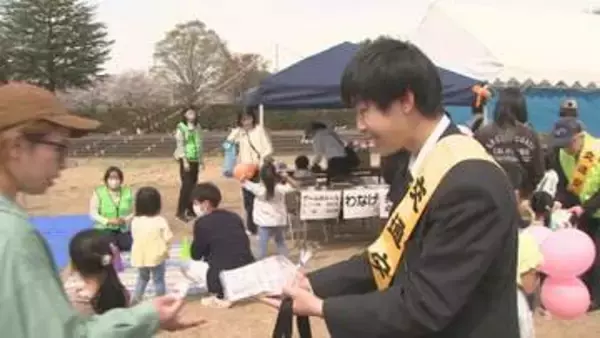 「高校生が自転車の安全利用呼びかけ　群馬・安中市」の画像