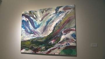 洋画家　野見山暁治さんの絵画展　群馬・桐生市
