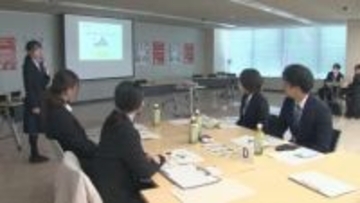 JAグループ群馬　大学生らに仕事内容を説明