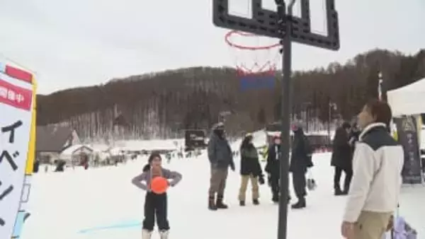 オープンハウスG　雪とバスケ融合イベント　群馬・みなかみ町