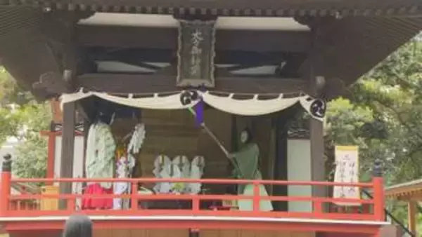 五穀豊穣願い太々神楽奉納　群馬・玉村町