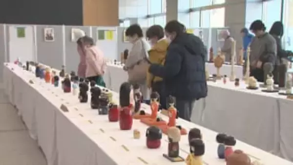 近代こけしコンクール出品作を展示　群馬県庁