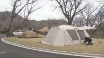 赤城山　みどりの日にキャンプ満喫　群馬・前橋市