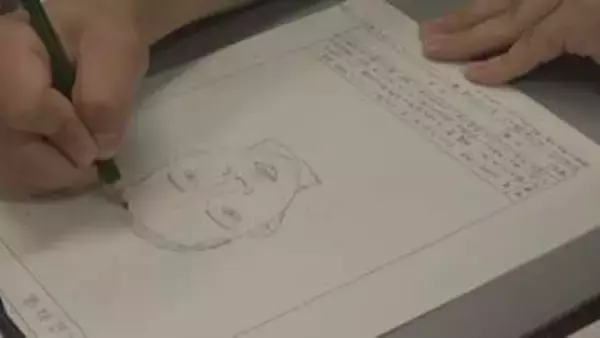 群馬県警察　似顔絵の描き方を若手警察官が学ぶ
