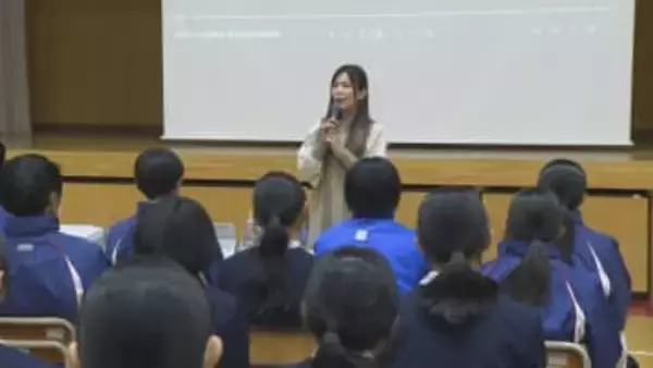 東日本大震災　３月で１５年　被災した歌手・牛来さん　中学校で講演　群馬・前橋市