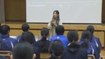 東日本大震災　３月で１５年　被災した歌手・牛来さん　中学校で講演　群馬・前橋市