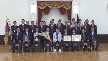 軟式野球全国大会　桐生第一中が県勢初の全国V報告　群馬・前橋市