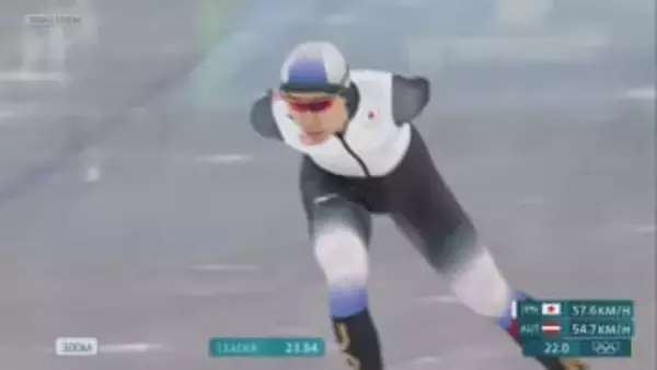 スピード男子１５００ｍ　山田和哉選手（高崎健大出身）は１２位