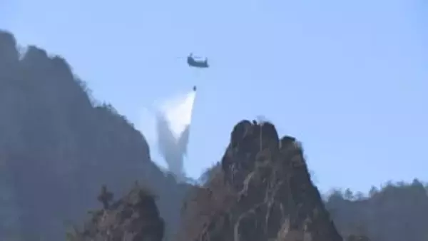 妙義山の山林火災　２３日鎮火　群馬・富岡市