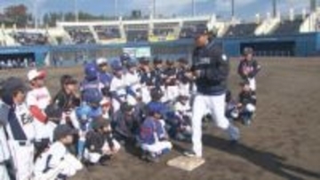 元プロ野球選手が小学生に指導　群馬・沼田市