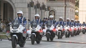 「春の全国交通運動」前に出動式　群馬県庁県民広場　