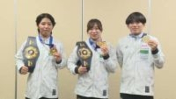 世界選手権と国スポ優勝　レスリング３選手が報告　群馬・前橋市