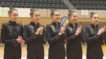 群馬・高崎市で合宿　ウクライナ新体操選手団　歓迎セレモニー