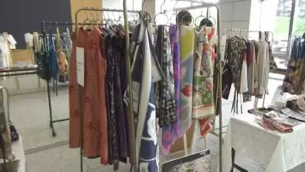 県産ファッションの魅力感じる展示　群馬県庁で開催