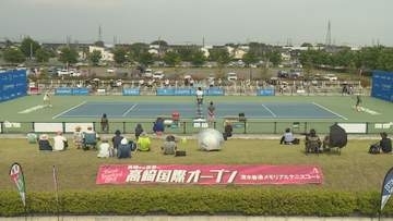高崎国際オープン　清水綾乃選手が２回戦進出　群馬・高崎市