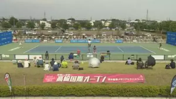 高崎国際オープン　清水綾乃選手が２回戦進出　群馬・高崎市