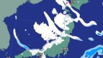 【大雪情報】札幌は積雪1m超のドカ雪に…1月の1m超えは21年ぶり　全国の雪はいつまで？26日朝までに東北・北陸70㎝、関東甲信50㎝、東海・近畿40㎝、中国30㎝降雪予想《気象庁の最新シミュレーション》