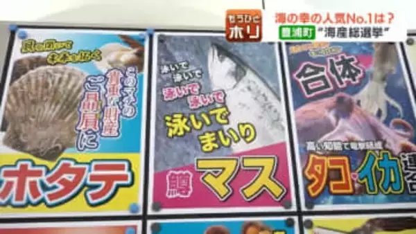 “解散”ではなく“海産”総選挙、今回もやります…4選目指すホタテに挑む新人「身を切る覚悟」のニシン、「時代をシメる」サバ、「高い知能で電撃結成」イカタコ連合、魚論調査も…北海道豊浦町