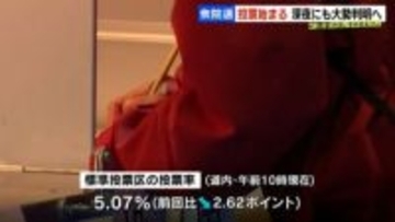 【衆議院選挙2026】北海道内の投票率5.07％（午前10時）前回より2.62ポイント下回る　投票は一部地域を除き午後8時まで、即日開票