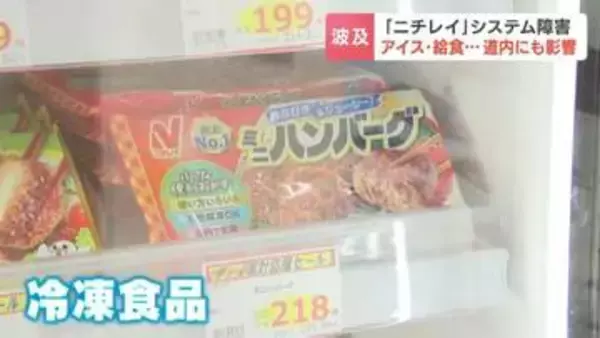 「ニチレイ」システム障害…道内でも影響広がる　冷凍食品やアイスの入荷に制限か　札幌の小学校では給食メニュー変更　来週中に全拠点で通常稼働の見込み