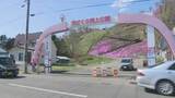 「【滝上町】観測史上最大の強風　見ごろの「芝ざくら公園」休園で打撃　観光協会「断腸の思い」道の駅のトイレ停止やストーブが使えない住民など被害」の画像1