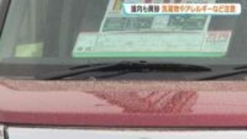 【黄砂情報】北海道の広い範囲で黄砂予想　サクラ満開の函館の空は…ぼんやり　札幌の中古車販売店では車に茶色い砂のようなものが付着、洗車に追われる