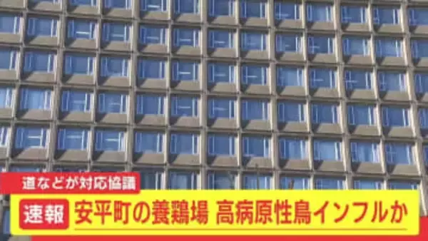 【速報】北海道安平町で高病原性鳥インフルエンザか　数日前からニワトリが相次いで死ぬ