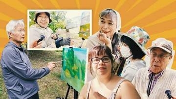 がん克服し9000枚描いた82歳 ”街角の芸術家”それぞれの人生ドラマ ストレス発散や遺品の画材でキャンバスに向かう人も 札幌・中島公園