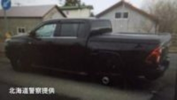 ピックアップトラックの左後ろタイヤ脱落…4日前に交換したばかり、直撃を受けたごみステーションは破損　運転の女性は直前まで異常を感じず　北海道北見市