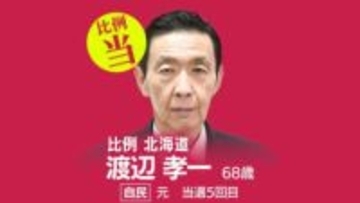 速報【比例北海道ブロック】渡辺孝一氏（自民・元）が当選確実　衆議院選挙2026