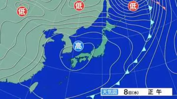 週末の北海道内は各地で雨予報　日本海側などは警報級の暴風になるおそれも　太平洋側の気温は平年より高めに推移か《最新週間予報》