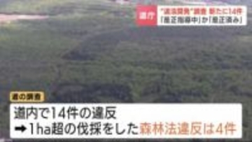 北海道内で「違法開発」新たに14件  森林法違反など北海道が是正指導　事業者の認識不足が要因　倶知安町での事案きっかけに調査